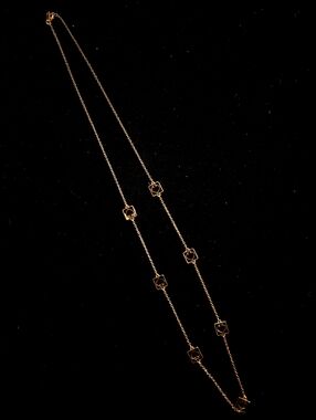 Kate Spade New York Signature Spade Logo Cut Out Long Station Necklace